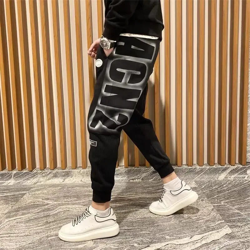 Trousers Athletic Black Jogger Men's Sweatpants Harem Man Sweat Pants Sport Track Fashion Trend Popular Casual Slacks Vintage