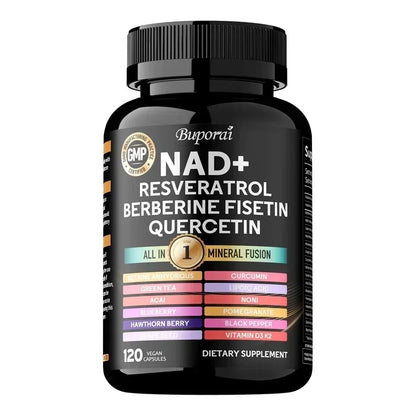 NAD Resveratrol Berberine - Improve Aging, Promotes Cardiovascular Health & Cell Health, Regulate MetabolismSupplement