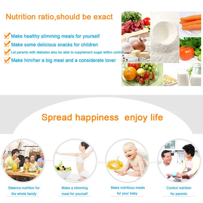 15kg/1g Kitchen Scale Food Scale Stainless Steel Kitchen Scale Waterproof Scale Digital Food Baking Milk Vegetable Weight Scales
