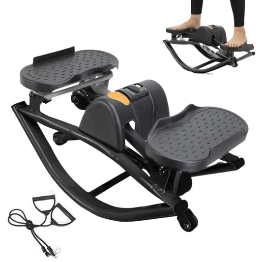 Rock Stepper Exercise Equipment Portable Silent Lateral Stepper Machine for Home Apartment Dorm Office Gym Legs Abs Glutes Women