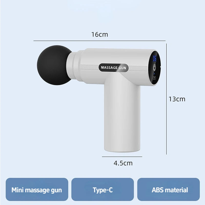 Fascial Gun Massage  Electric Percussion Pistol Massager Body Neck Back Deep Tissue Muscle Relaxation Fitness Tool For Shoulder