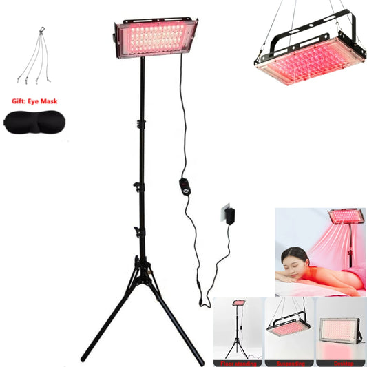 Led Red and Near Infrared Light Therapy Device with Adjustable Stand,660nm ＆ 850nm Desk for Neck,Knee Pain Relief,Skin Wellness