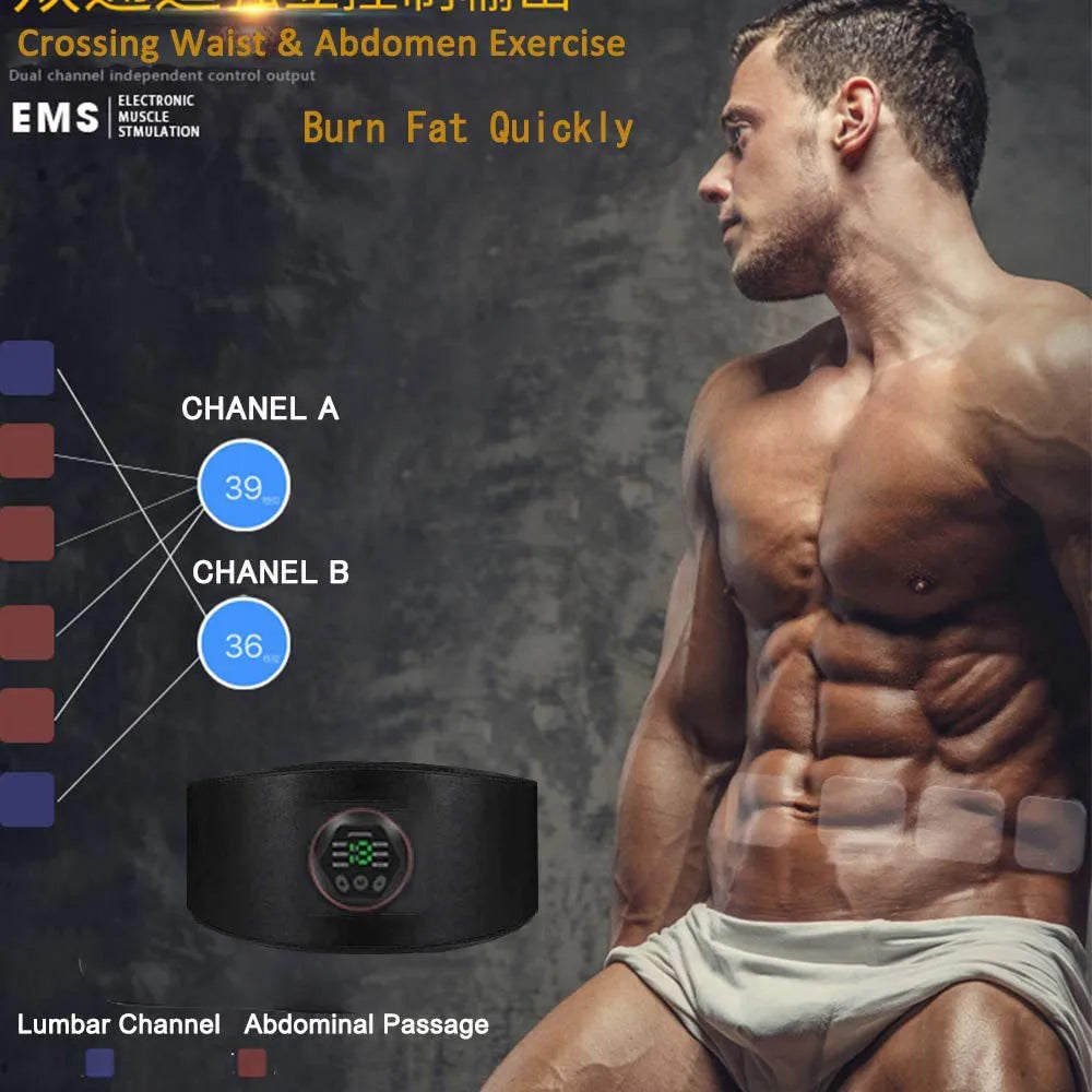 EMS intelligent fitness belt set, body shaping and weight reducing abdominal patch, fitness equipment, abdominal equipment set