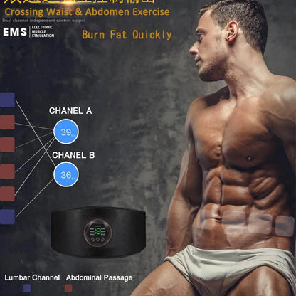 EMS intelligent fitness belt set, body shaping and weight reducing abdominal patch, fitness equipment, abdominal equipment set