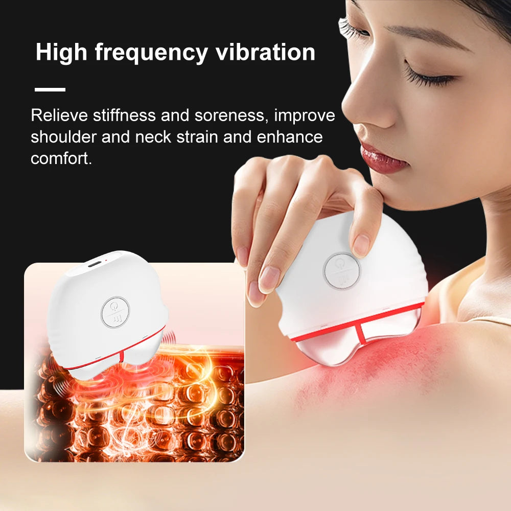 Five-color Heat Scraping Skincare Beauty Device Household Neck Beauty Massage Face Lifting Anti-aging Remove Edema Firming Skin
