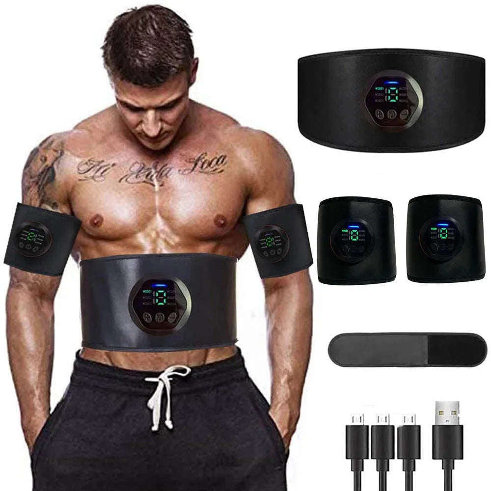 EMS intelligent fitness belt set, body shaping and weight reducing abdominal patch, fitness equipment, abdominal equipment set