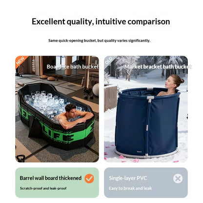 Portable Ice Bath Tub Foldable Adult Cold Therapy Recovery Soak Bathtub Spa Workout Relaxation Banheira Bebe Baignoire Banheira