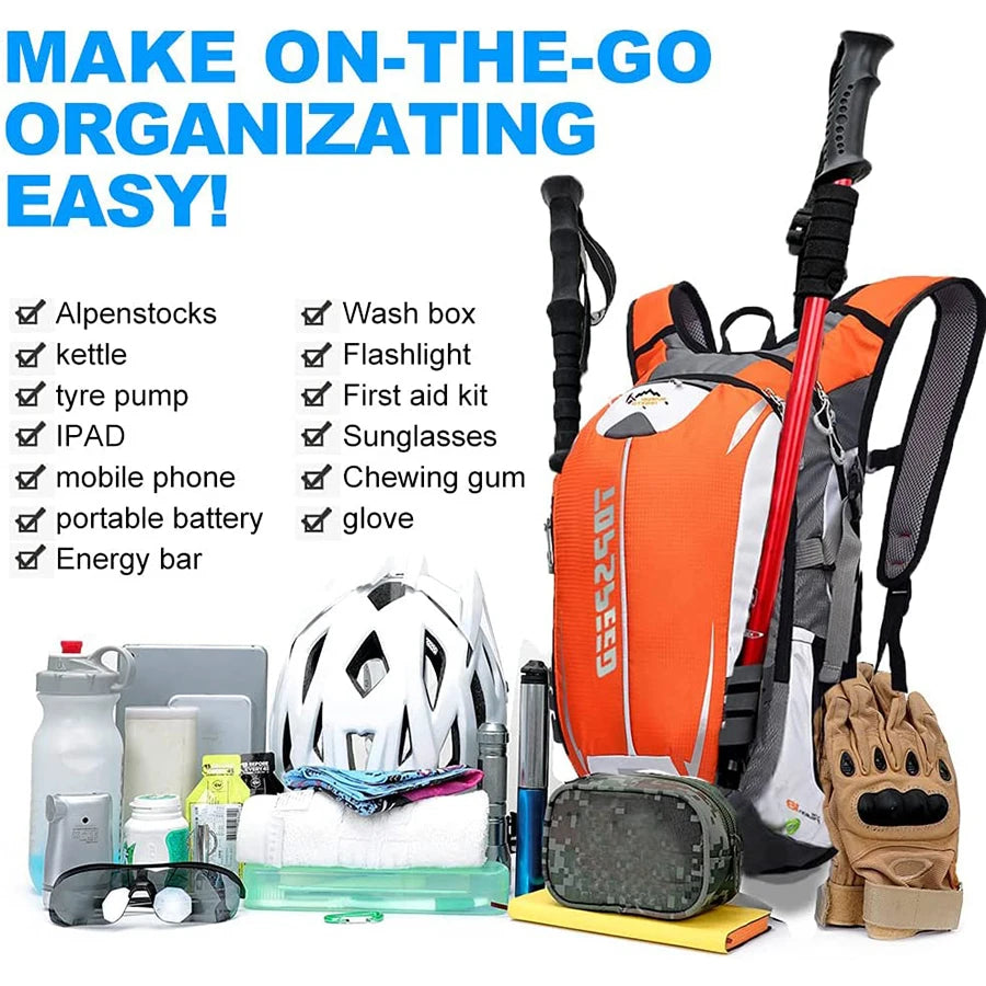 18L Ultralight Outdoor Sports Backpack Climbing Hiking Running Backpack Cycling Men Waterproof Hydration Vest Backpack 2l Water