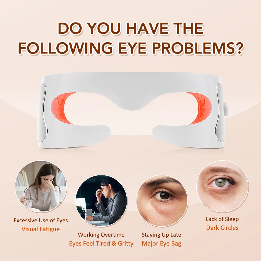 EMS Red Light Eye Massager Eyes Fatigue Relief Relaxation Relieve Dark Circles Eye Bag Removal Eye Care Beauty Machine
