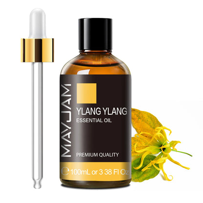 100ML Pure Plant Essential Oil Mint Bergamot Patchouli Citronella Lemongrass Chamomile Cedarwood For Reed Diffuser Humidifier