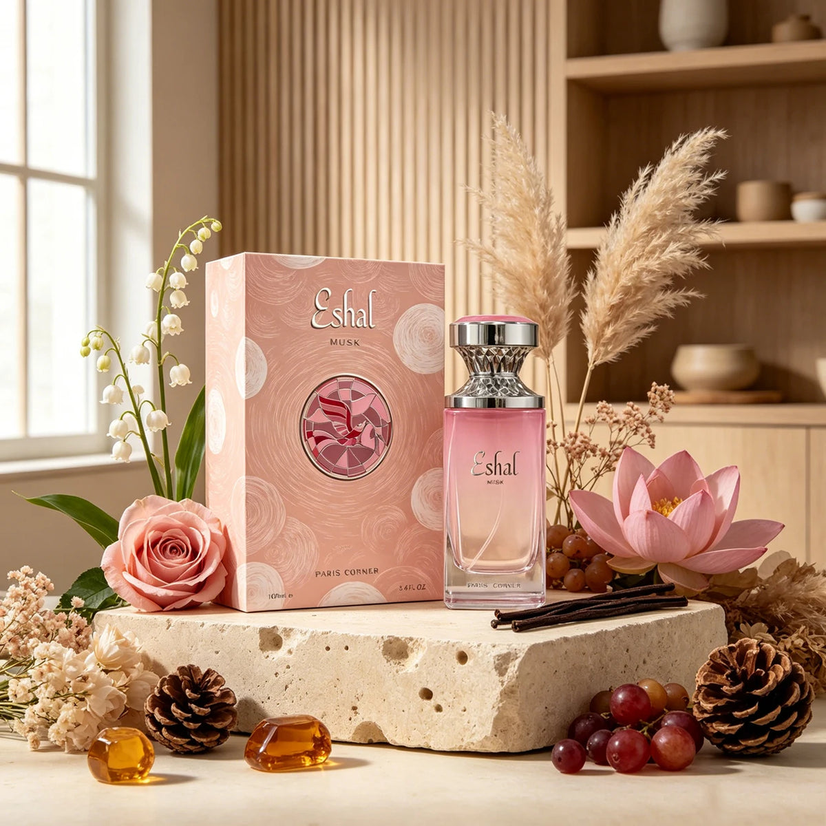 Eshal Musk Eau De Parfum 100ml Luxury Unisex Perfume Long Lasting Soft White Musk Fragrance