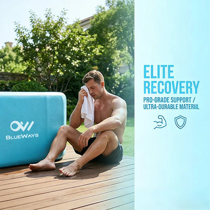 Inflatable Ice Bath, 132x70x75cm PVC Cold Therapy Tub, Athletes Recovery Tub, Portable Ice Pool, Outdoor Cold Therapy Ice Barrel
