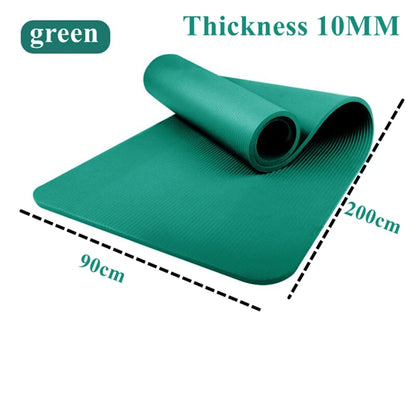 New 200cm×90cm Indoor Sports Fitness Multi-Function for Home Gym Yoga Mat Non Slip Exercise  Thick Fitness Mat Yoga Workout Mat