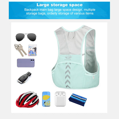 Hydration Jogging Vest Ultralight Breathable Hydration Vest Running Bag Running Race Hydration Vest for Cycling Marathon Hiking