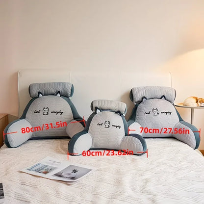 Ergonomic Reading Pillow with Adjustable Back Support,Soft Lumbar Support for Bed,Sofa, Chair,Breathable Polyester Fabric