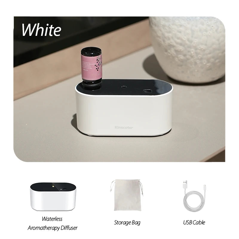 Electric Aromatherapy Diffuser Machines Waterless Aroma Diffusers Work with Essential Oils Bottles Emit Fragrances Perfect