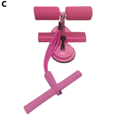 Sit-up Assistant Bar with Resistance Band Indoor Abdominal Core Training Sit-up Foot Holder with Dual Suction Cups Home Gym Exer
