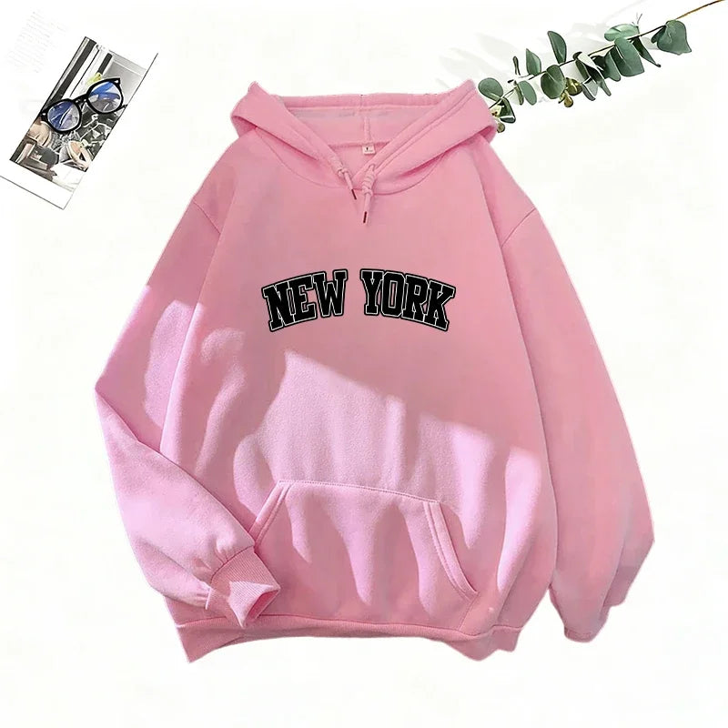 2025 New Women's Matching Set Hooded Sweatshirt and Jogger Pants Casual Streetwear Outfit Fall Winter Lounge Female Wear Hoodie