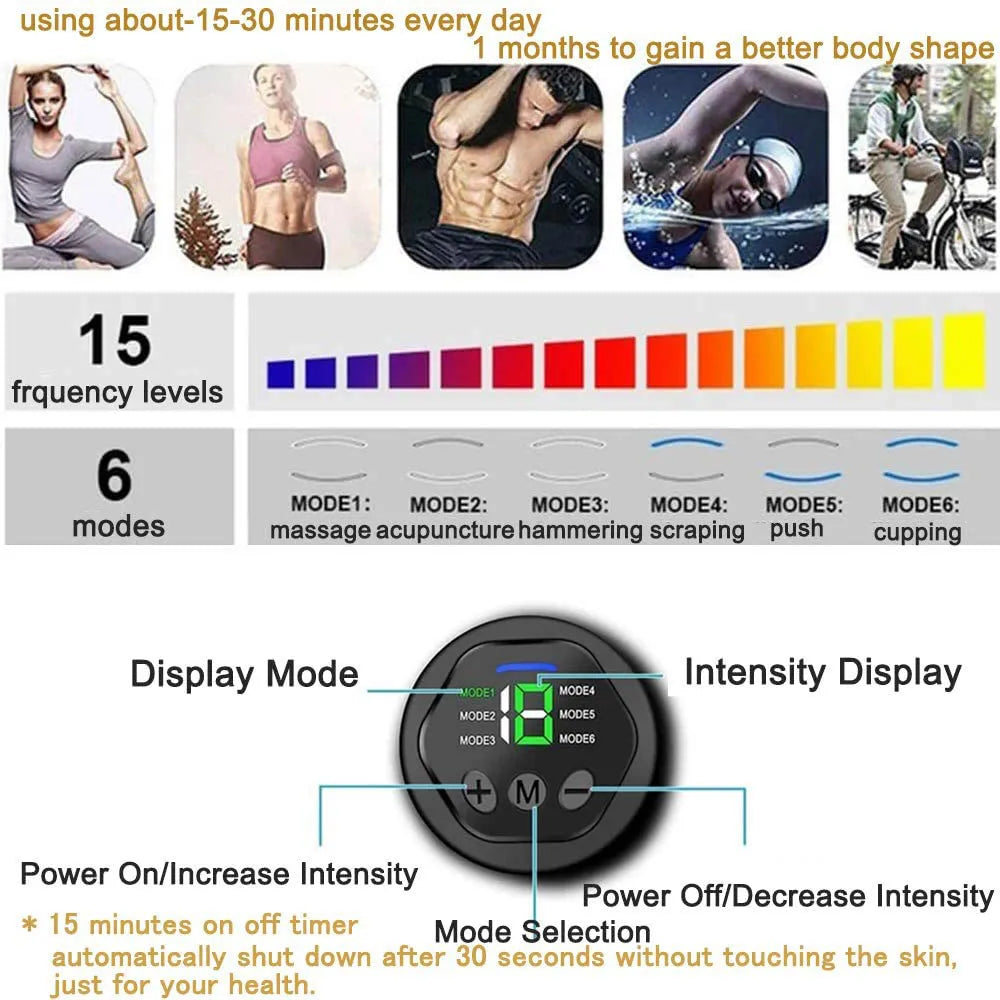 EMS intelligent fitness belt set, body shaping and weight reducing abdominal patch, fitness equipment, abdominal equipment set