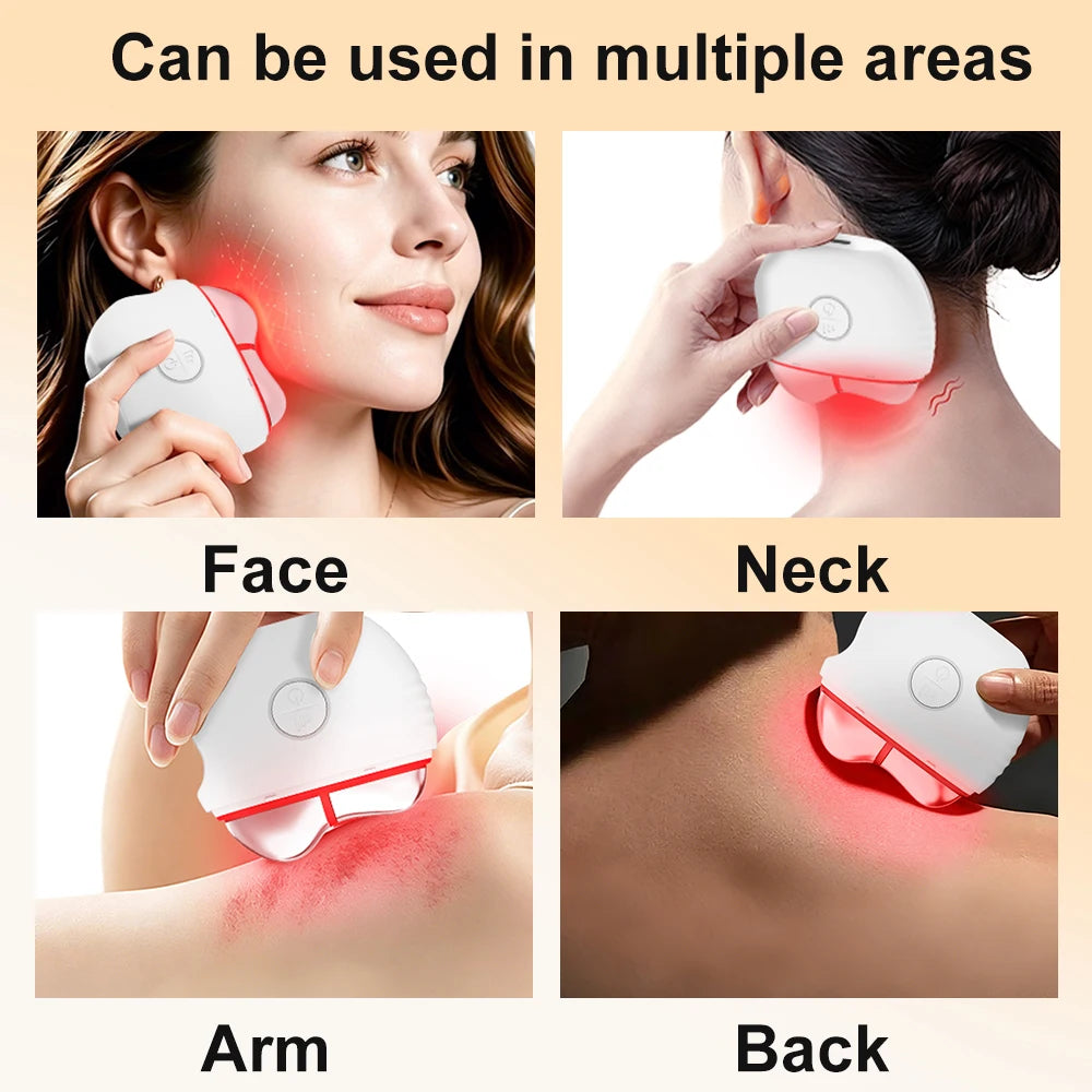 Five-color Heat Scraping Skincare Beauty Device Household Neck Beauty Massage Face Lifting Anti-aging Remove Edema Firming Skin