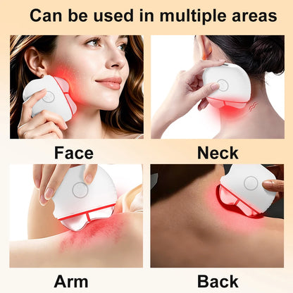 Five-color Heat Scraping Skincare Beauty Device Household Neck Beauty Massage Face Lifting Anti-aging Remove Edema Firming Skin