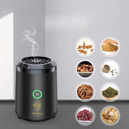 Black BK-18 Aromatherapy Machine Gift Box Set Mini Portable Home Indoor Car Essential Oils/Incense Materials Fragrance Burners