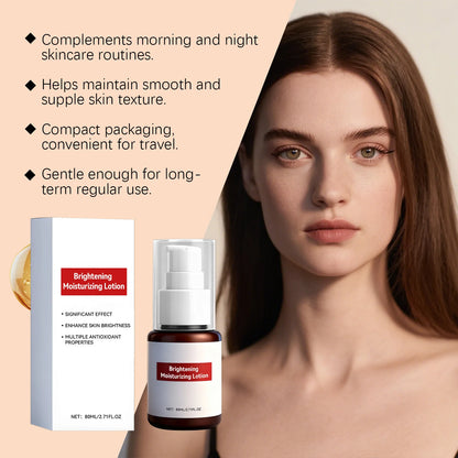Brightening Moisturizing Lotion with Vitamin E Hydrating Glow-Boosting Face Cream Soothing Dark Spots Remover for Dull Dry Skin