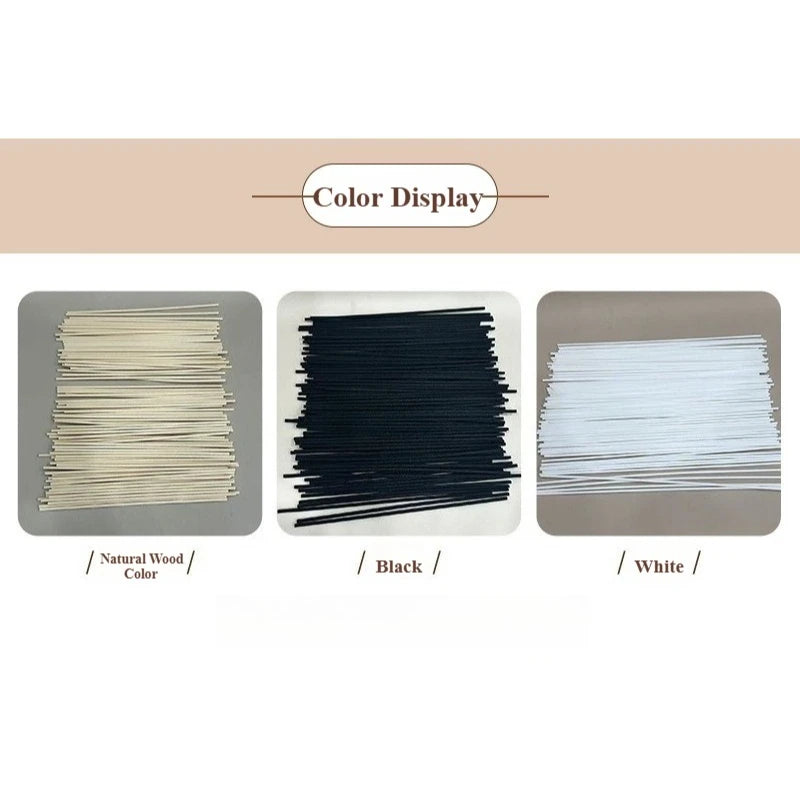 50/100/500 pcs Home and Hotel Aromatherapy Diffuser Sticks: High-Density, Highly Absorbent Essential Oil Diffuser Sticks
