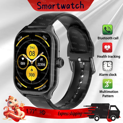 2026 New Fashion Smartwatch Men 2.01 HD Bluetooth Call Alarm Clock Custom Photo Health Tracking Watches Smart Women Offers Today
