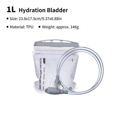 BISINNA Outdoor Hydration Bladder Hiking 1L 1.5L 2L Portable Water Reservoir TPU Thickened Running Cycling Water Bladder