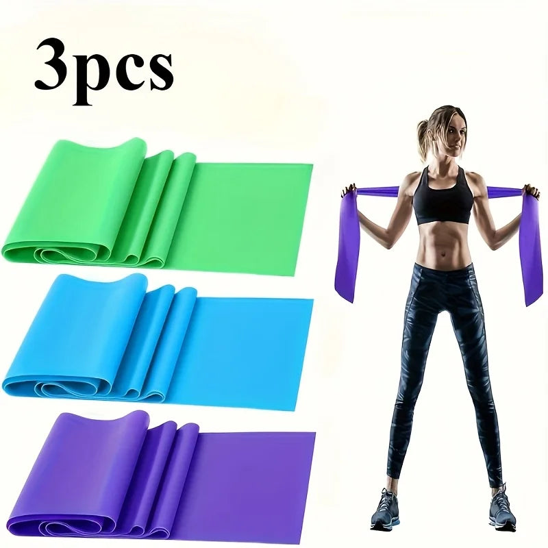 3/4/6 Sets of Yoga Resistance Bands,TPE Elastic Stretching Bands with Four Resistance Levels, and Exercise Equipment for Fitness