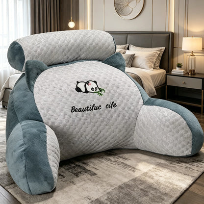 Ergonomic Reading Pillow with Adjustable Back Support,Soft Lumbar Support for Bed,Sofa, Chair,Breathable Polyester Fabric