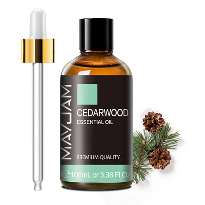 100ML Pure Plant Essential Oil Mint Bergamot Patchouli Citronella Lemongrass Chamomile Cedarwood For Reed Diffuser Humidifier