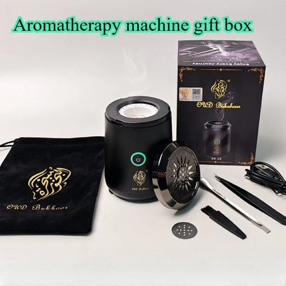 Black BK-18 Aromatherapy Machine Gift Box Set Mini Portable Home Indoor Car Essential Oils/Incense Materials Fragrance Burners