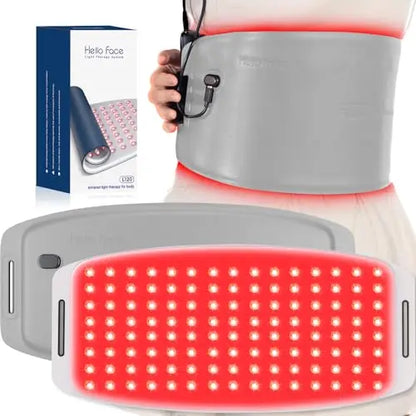 Red Light Therapy Belt for Body Cordless Near Infrared Light Therapy Pain Relief & Inflammation with Soft Breathable Fabric