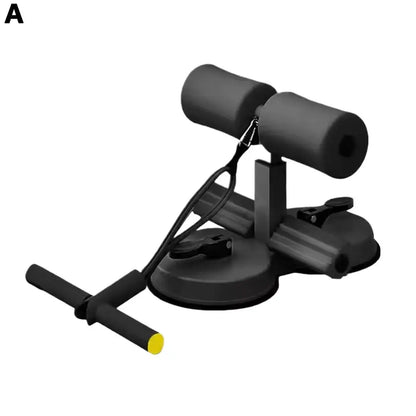 Sit-up Assistant Bar with Resistance Band Indoor Abdominal Core Training Sit-up Foot Holder with Dual Suction Cups Home Gym Exer