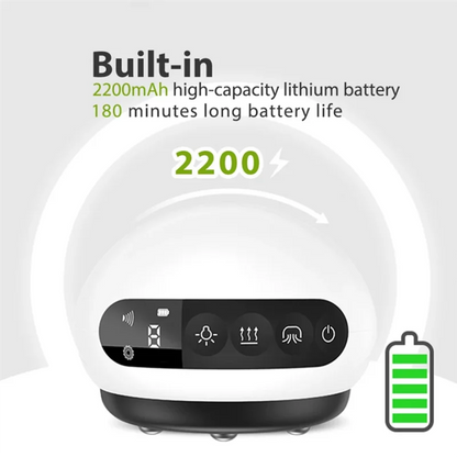 -A94Z Electric Cupping Massage LCD Display Guasha Scraping Vacuum Cans Suction Cup IR Heating Fat Burner