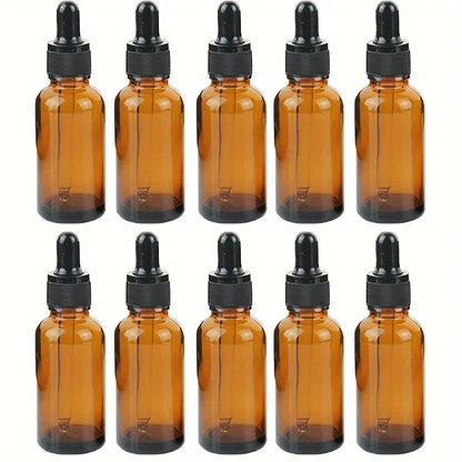5/10/20pcs + 4 accessories 5/10/15/20/30ml refillable glass dropper bottle 2 funnels 2 pipettes for essential oils and perfumes