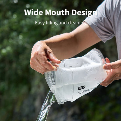 BISINNA Outdoor Hydration Bladder Hiking 1L 1.5L 2L Portable Water Reservoir TPU Thickened Running Cycling Water Bladder