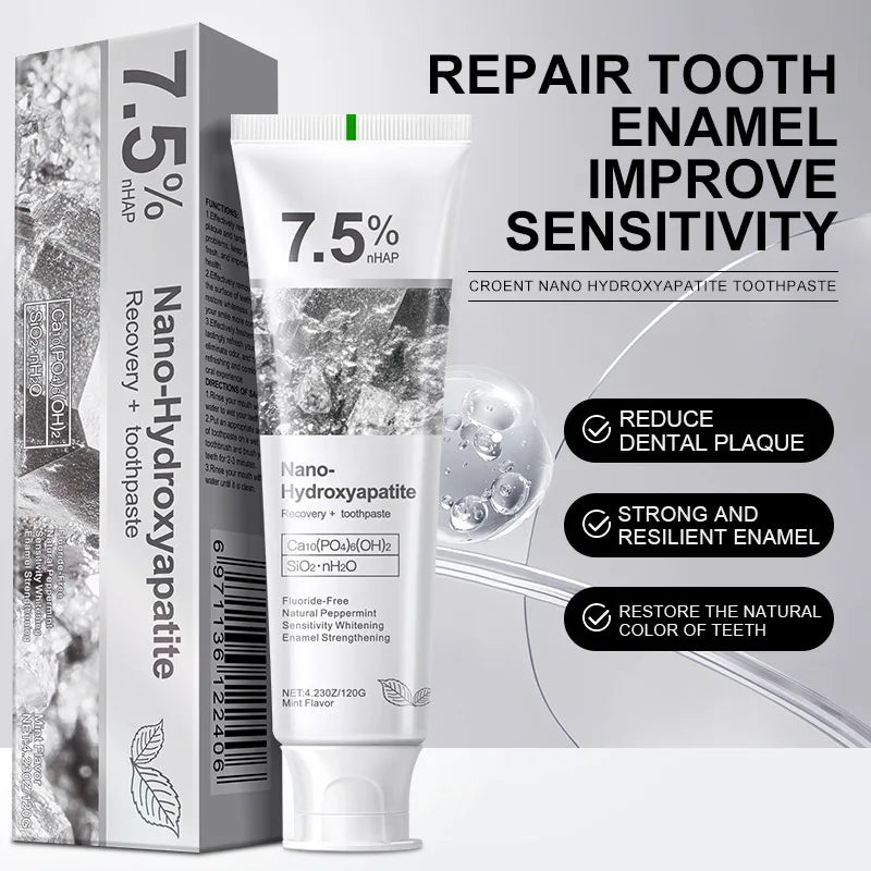 1/3/5pcs Hydroxyapatite Toothpaste,Gentle Mint,Breath Refreshing Whitening Toothpaste,Stain Removal Tooth Paste,Oral Care