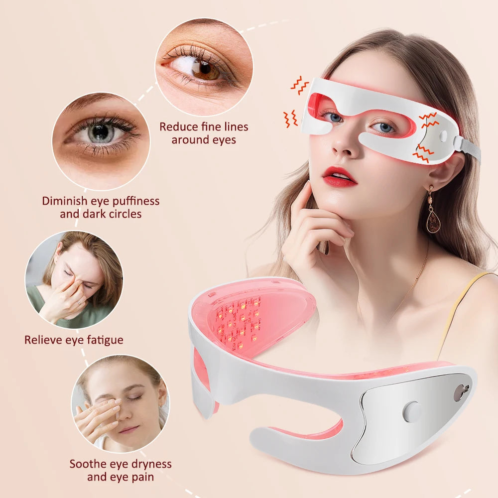 EMS Red Light Eye Massager Eyes Fatigue Relief Relaxation Relieve Dark Circles Eye Bag Removal Eye Care Beauty Machine