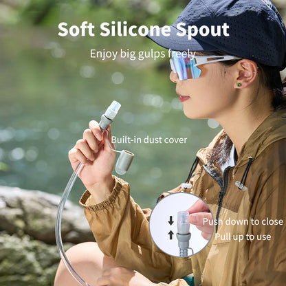BISINNA Outdoor Hydration Bladder Hiking 1L 1.5L 2L Portable Water Reservoir TPU Thickened Running Cycling Water Bladder