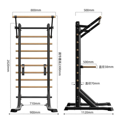 Home Fitness Equipment Rib Frame Horizontal Bar Material Pull-up Rehabilitation Dance Leg Stretches Indoor Exercise Equipment