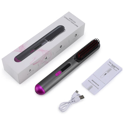 Electric Hot Comb Hair Straightener Quick Heated Comb Anti-Scalding Styling Tool  Personal Care Multifunctional Hairstyle Brush