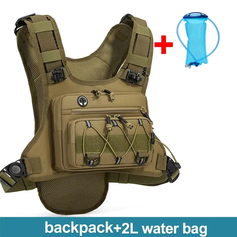 Running Chest Pack Hydration Vest For Cycling Hiking Bicycle Race Marathon Bag Men Women Sports Tactical Pouch Camping Backpack