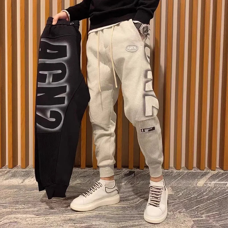 Trousers Athletic Black Jogger Men's Sweatpants Harem Man Sweat Pants Sport Track Fashion Trend Popular Casual Slacks Vintage