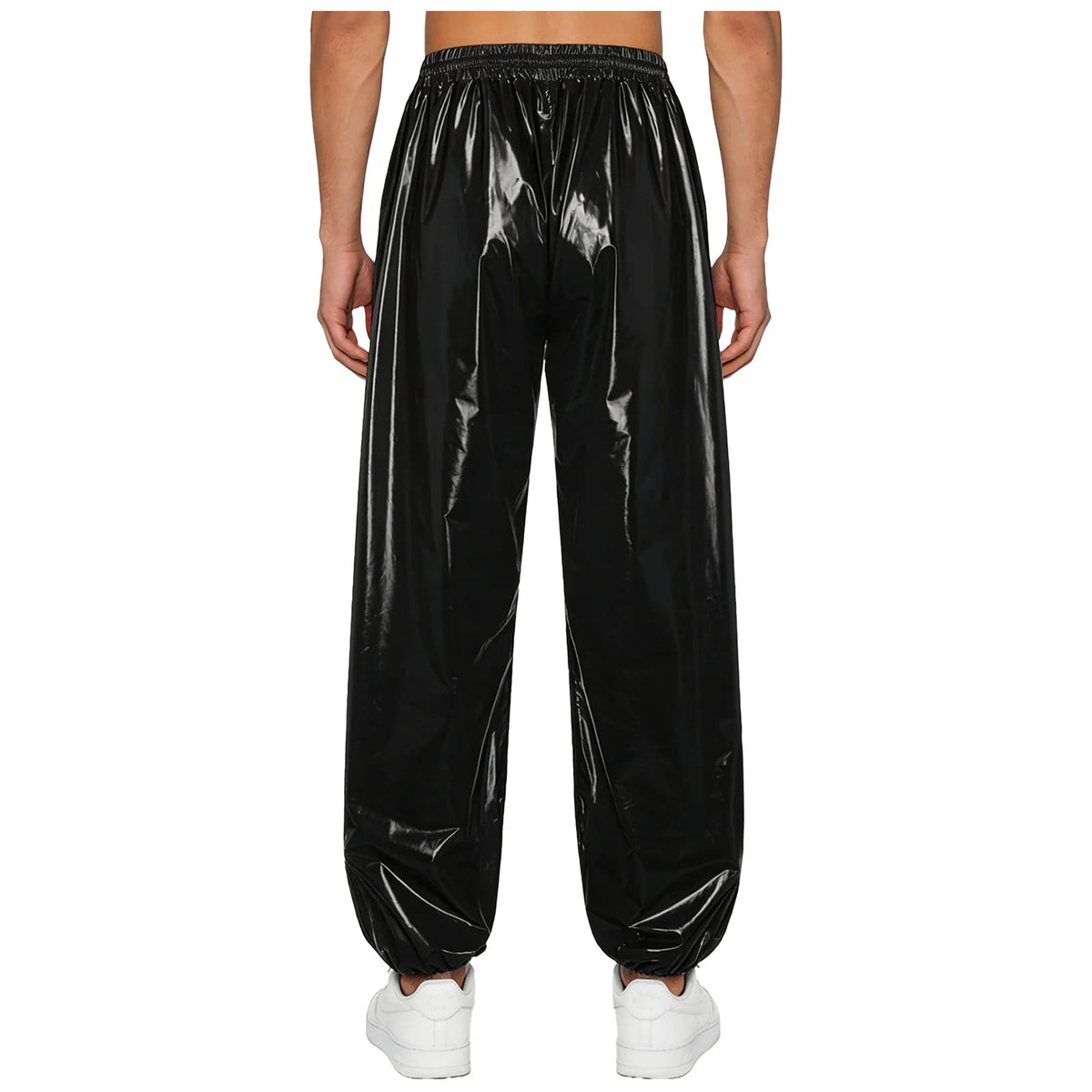 Mens Athletic Joggers Waterproof Costume Drawstring Elastic Waist Side Pockets Track Pants for Workout Gym Daily Casual Wear