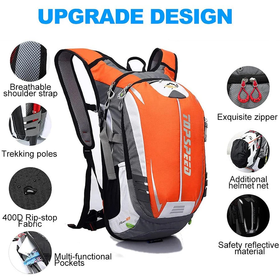 18L Ultralight Outdoor Sports Backpack Climbing Hiking Running Backpack Cycling Men Waterproof Hydration Vest Backpack 2l Water