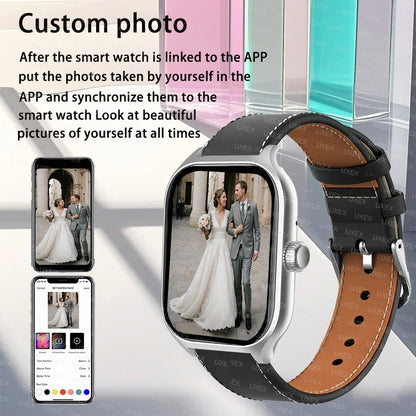 2026 New Fashion Smartwatch Men 2.01 HD Bluetooth Call Alarm Clock Custom Photo Health Tracking Watches Smart Women Offers Today