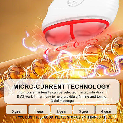 Five-color Heat Scraping Skincare Beauty Device Household Neck Beauty Massage Face Lifting Anti-aging Remove Edema Firming Skin